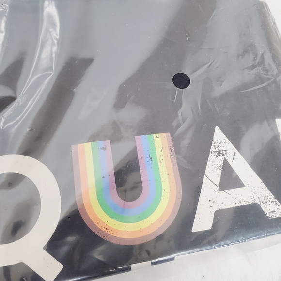 NWT TAKE PRIDE Equality Black Rainbow Pet Dog. Black Shirt Tee Size Large - Picture 3 of 5